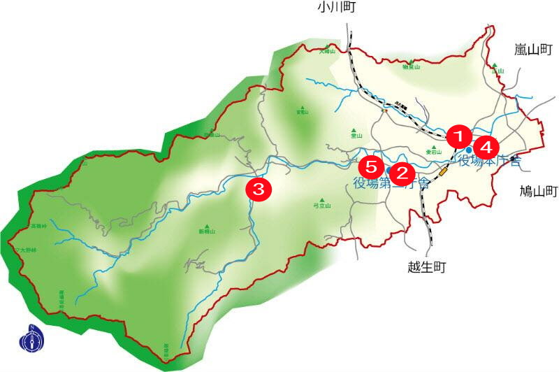 ときがわ町　地図　画像