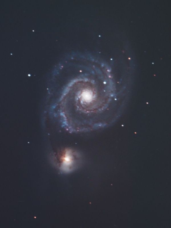 Ｍ５１子持ち銀河の画像