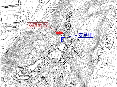 落危険箇所の地図