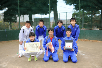 第1部中学生男子の部の入賞者