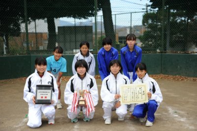 第2部中学生女子の部の入賞者