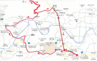 山登りコース　地図