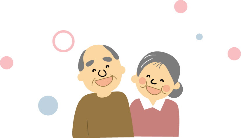 微笑む老婦人